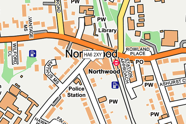 HA6 2XY map - OS OpenMap – Local (Ordnance Survey)