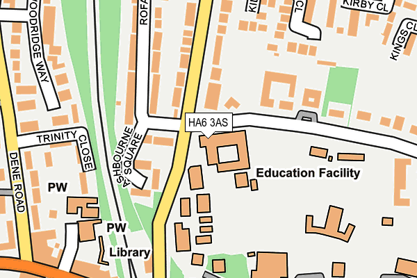 HA6 3AS map - OS OpenMap – Local (Ordnance Survey) HA6 3AS map - OS OpenMap – Local (Ordnance Survey)