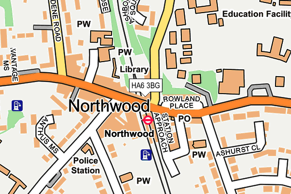 HA6 3BG map - OS OpenMap – Local (Ordnance Survey) HA6 3BG map - OS OpenMap – Local (Ordnance Survey)
