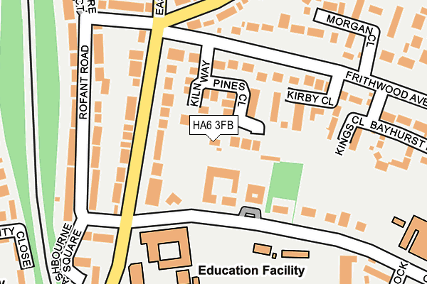 HA6 3FB map - OS OpenMap – Local (Ordnance Survey) HA6 3FB map - OS OpenMap – Local (Ordnance Survey)