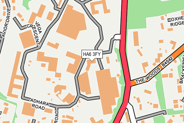 HA6 3FY map - OS OpenMap – Local (Ordnance Survey) HA6 3FY map - OS OpenMap – Local (Ordnance Survey)