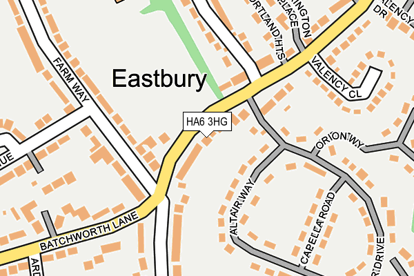 HA6 3HG map - OS OpenMap – Local (Ordnance Survey) HA6 3HG map - OS OpenMap – Local (Ordnance Survey)