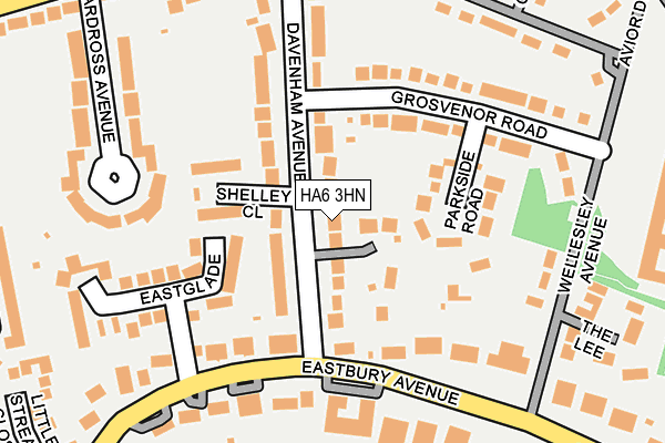 HA6 3HN map - OS OpenMap – Local (Ordnance Survey) HA6 3HN map - OS OpenMap – Local (Ordnance Survey)
