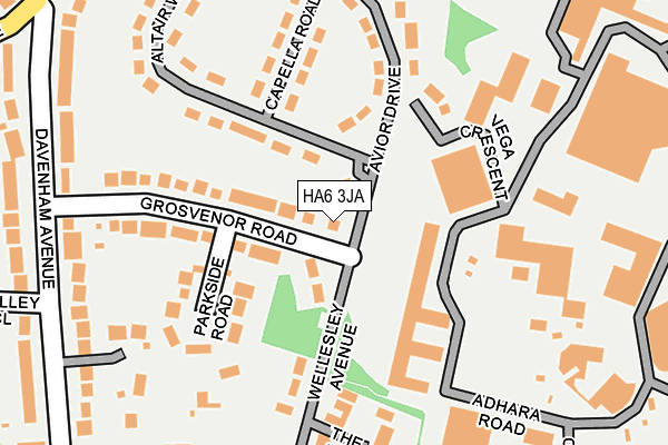 HA6 3JA map - OS OpenMap – Local (Ordnance Survey) HA6 3JA map - OS OpenMap – Local (Ordnance Survey)