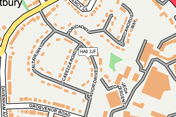 HA6 3JF map - OS OpenMap – Local (Ordnance Survey) HA6 3JF map - OS OpenMap – Local (Ordnance Survey)