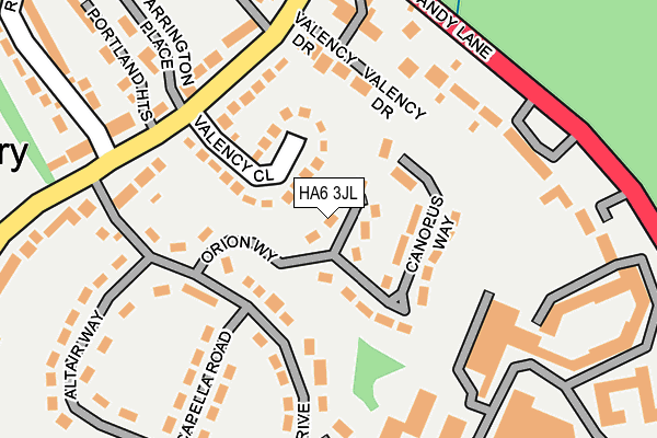 HA6 3JL map - OS OpenMap – Local (Ordnance Survey) HA6 3JL map - OS OpenMap – Local (Ordnance Survey)