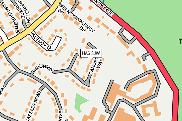 HA6 3JW map - OS OpenMap – Local (Ordnance Survey) HA6 3JW map - OS OpenMap – Local (Ordnance Survey)