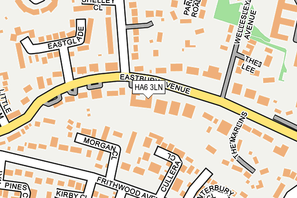 HA6 3LN map - OS OpenMap – Local (Ordnance Survey) HA6 3LN map - OS OpenMap – Local (Ordnance Survey)