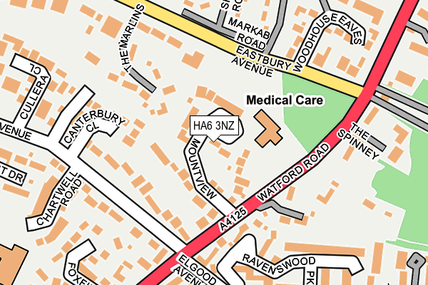 HA6 3NZ map - OS OpenMap – Local (Ordnance Survey) HA6 3NZ map - OS OpenMap – Local (Ordnance Survey)