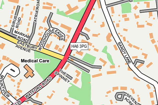 HA6 3PG map - OS OpenMap – Local (Ordnance Survey) HA6 3PG map - OS OpenMap – Local (Ordnance Survey)