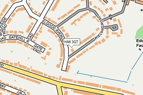 HA6 3QT map - OS OpenMap – Local (Ordnance Survey) HA6 3QT map - OS OpenMap – Local (Ordnance Survey)