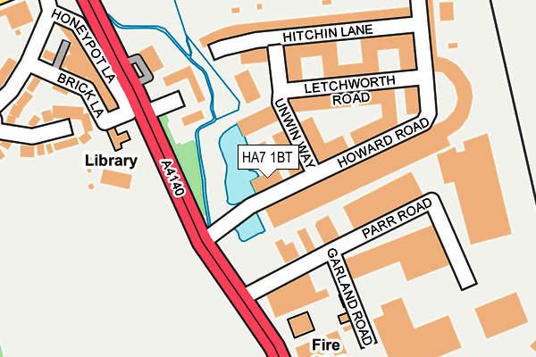 HA7 1BT map - OS OpenMap – Local (Ordnance Survey) HA7 1BT map - OS OpenMap – Local (Ordnance Survey)