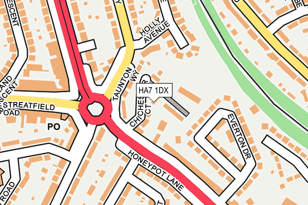 HA7 1DX map - OS OpenMap – Local (Ordnance Survey) HA7 1DX map - OS OpenMap – Local (Ordnance Survey)