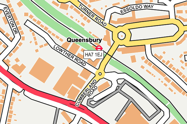 HA7 1EJ map - OS OpenMap – Local (Ordnance Survey) HA7 1EJ map - OS OpenMap – Local (Ordnance Survey)