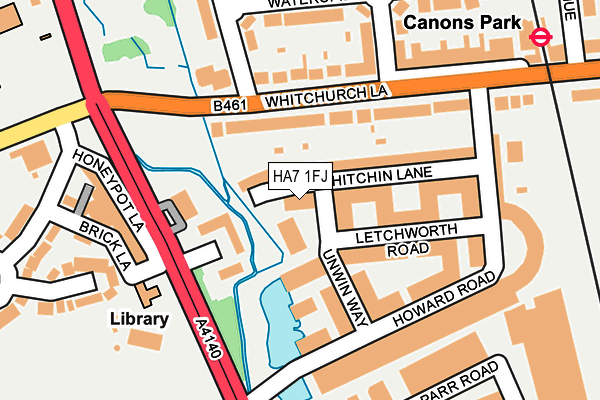 HA7 1FJ map - OS OpenMap – Local (Ordnance Survey) HA7 1FJ map - OS OpenMap – Local (Ordnance Survey)
