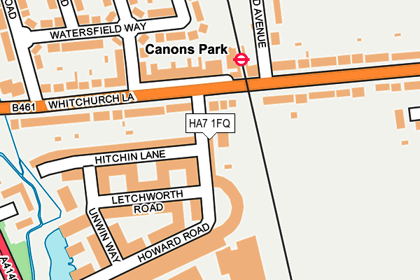 HA7 1FQ map - OS OpenMap – Local (Ordnance Survey) HA7 1FQ map - OS OpenMap – Local (Ordnance Survey)