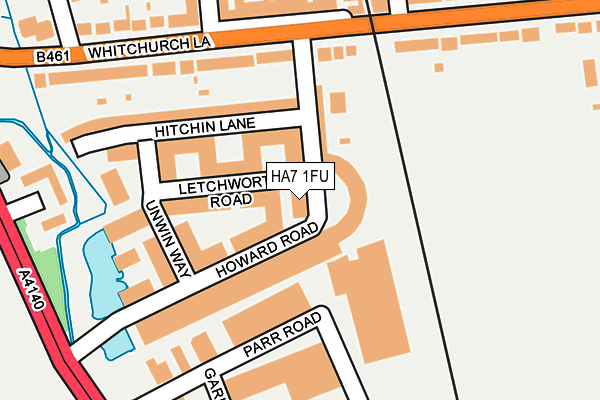 HA7 1FU map - OS OpenMap – Local (Ordnance Survey) HA7 1FU map - OS OpenMap – Local (Ordnance Survey)