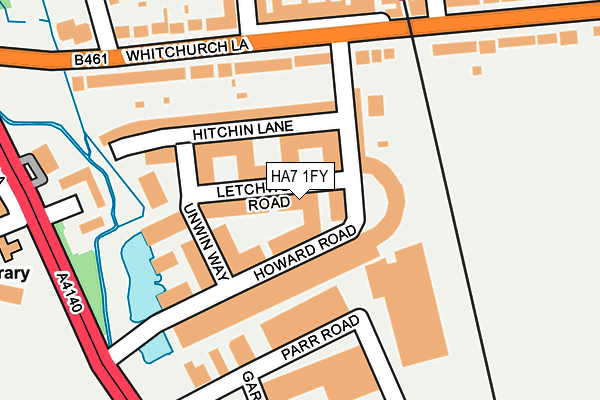 HA7 1FY map - OS OpenMap – Local (Ordnance Survey) HA7 1FY map - OS OpenMap – Local (Ordnance Survey)