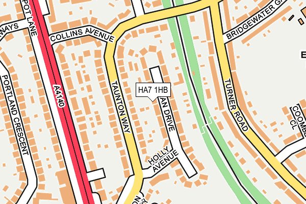 HA7 1HB map - OS OpenMap – Local (Ordnance Survey) HA7 1HB map - OS OpenMap – Local (Ordnance Survey)