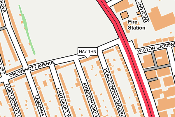 HA7 1HN map - OS OpenMap – Local (Ordnance Survey)