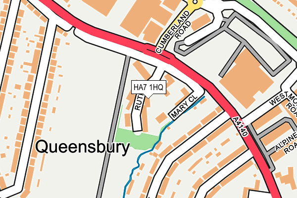 HA7 1HQ map - OS OpenMap – Local (Ordnance Survey) HA7 1HQ map - OS OpenMap – Local (Ordnance Survey)