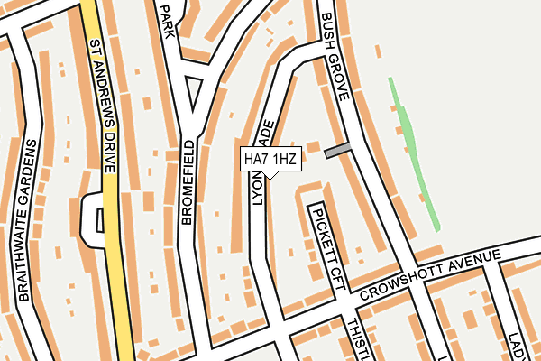 HA7 1HZ map - OS OpenMap – Local (Ordnance Survey) HA7 1HZ map - OS OpenMap – Local (Ordnance Survey)