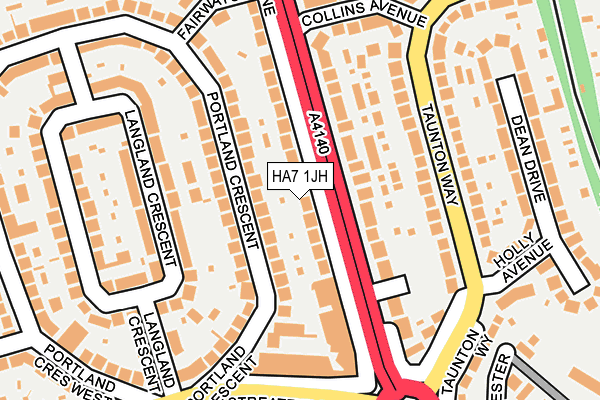 HA7 1JH map - OS OpenMap – Local (Ordnance Survey) HA7 1JH map - OS OpenMap – Local (Ordnance Survey)