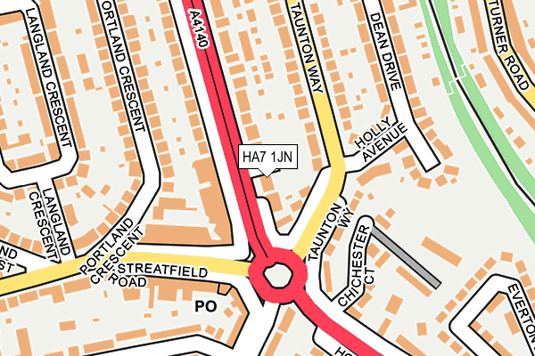 HA7 1JN map - OS OpenMap – Local (Ordnance Survey) HA7 1JN map - OS OpenMap – Local (Ordnance Survey)