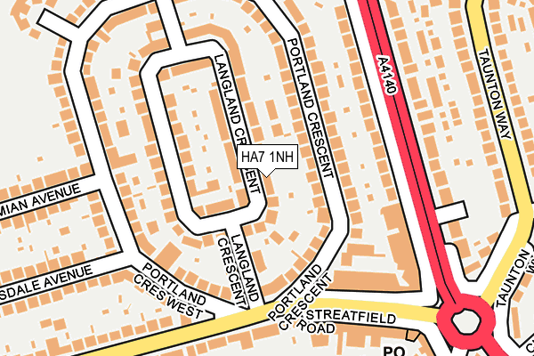 HA7 1NH map - OS OpenMap – Local (Ordnance Survey) HA7 1NH map - OS OpenMap – Local (Ordnance Survey)