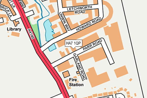 HA7 1QP map - OS OpenMap – Local (Ordnance Survey) HA7 1QP map - OS OpenMap – Local (Ordnance Survey)