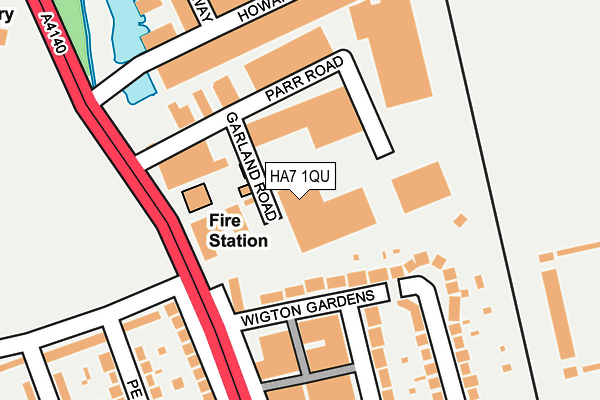 HA7 1QU map - OS OpenMap – Local (Ordnance Survey) HA7 1QU map - OS OpenMap – Local (Ordnance Survey)