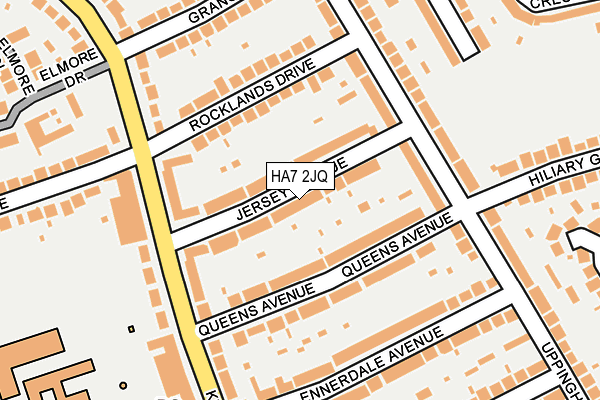 HA7 2JQ map - OS OpenMap – Local (Ordnance Survey) HA7 2JQ map - OS OpenMap – Local (Ordnance Survey)