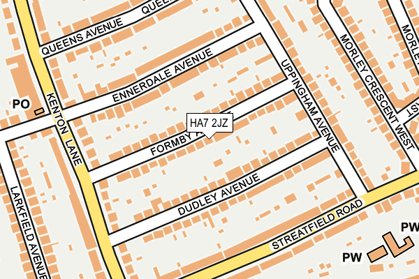 HA7 2JZ map - OS OpenMap – Local (Ordnance Survey) HA7 2JZ map - OS OpenMap – Local (Ordnance Survey)