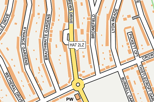 HA7 2LZ map - OS OpenMap – Local (Ordnance Survey) HA7 2LZ map - OS OpenMap – Local (Ordnance Survey)