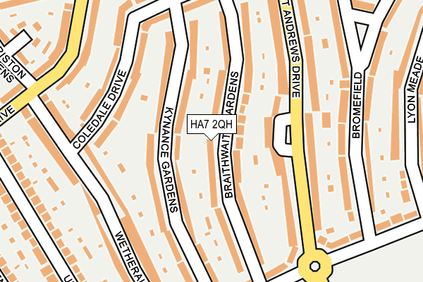 HA7 2QH map - OS OpenMap – Local (Ordnance Survey) HA7 2QH map - OS OpenMap – Local (Ordnance Survey)
