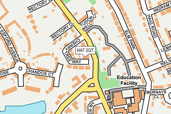 HA7 2QT map - OS OpenMap – Local (Ordnance Survey) HA7 2QT map - OS OpenMap – Local (Ordnance Survey)