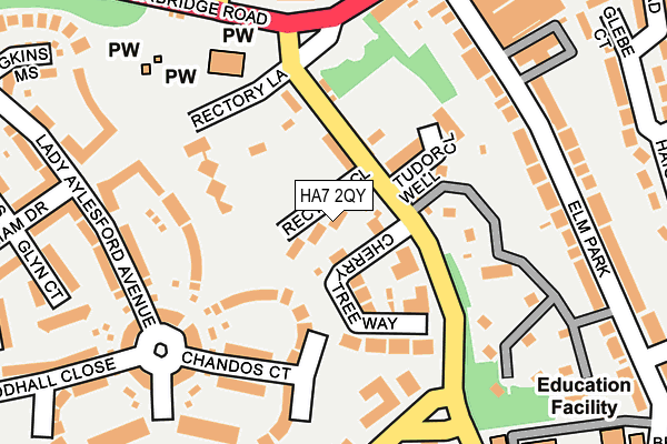 HA7 2QY map - OS OpenMap – Local (Ordnance Survey) HA7 2QY map - OS OpenMap – Local (Ordnance Survey)