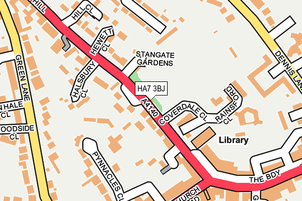 HA7 3BJ map - OS OpenMap – Local (Ordnance Survey) HA7 3BJ map - OS OpenMap – Local (Ordnance Survey)