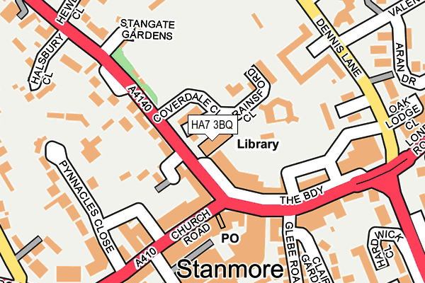 HA7 3BQ map - OS OpenMap – Local (Ordnance Survey) HA7 3BQ map - OS OpenMap – Local (Ordnance Survey)