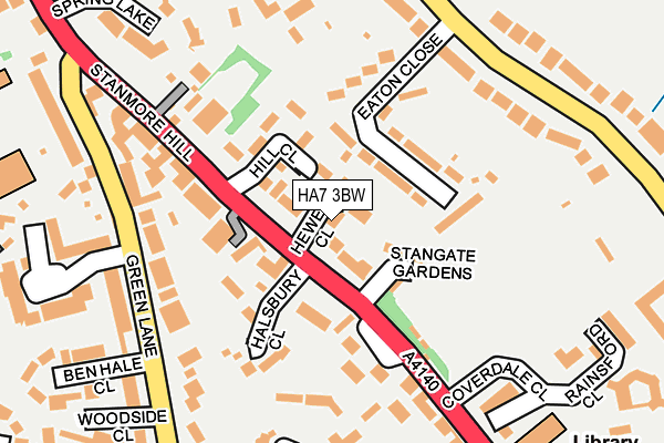 HA7 3BW map - OS OpenMap – Local (Ordnance Survey)
