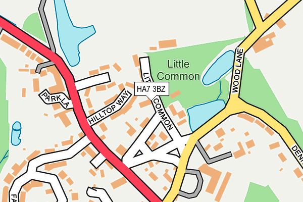 HA7 3BZ map - OS OpenMap – Local (Ordnance Survey) HA7 3BZ map - OS OpenMap – Local (Ordnance Survey)