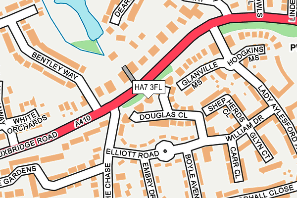 HA7 3FL map - OS OpenMap – Local (Ordnance Survey) HA7 3FL map - OS OpenMap – Local (Ordnance Survey)