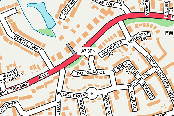 HA7 3FN map - OS OpenMap – Local (Ordnance Survey) HA7 3FN map - OS OpenMap – Local (Ordnance Survey)