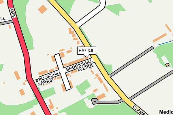 HA7 3JL map - OS OpenMap – Local (Ordnance Survey) HA7 3JL map - OS OpenMap – Local (Ordnance Survey)
