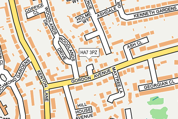 HA7 3PZ map - OS OpenMap – Local (Ordnance Survey) HA7 3PZ map - OS OpenMap – Local (Ordnance Survey)