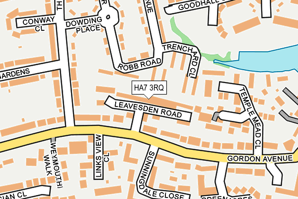 HA7 3RQ map - OS OpenMap – Local (Ordnance Survey) HA7 3RQ map - OS OpenMap – Local (Ordnance Survey)