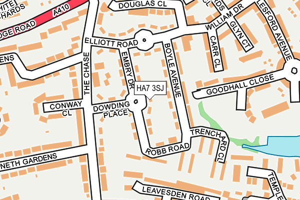 HA7 3SJ map - OS OpenMap – Local (Ordnance Survey) HA7 3SJ map - OS OpenMap – Local (Ordnance Survey)
