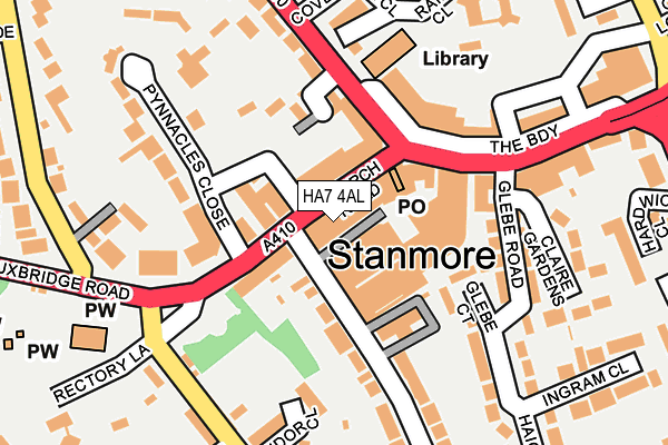 HA7 4AL map - OS OpenMap – Local (Ordnance Survey) HA7 4AL map - OS OpenMap – Local (Ordnance Survey)