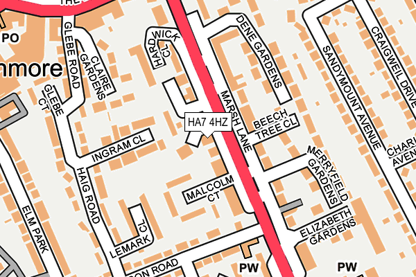 HA7 4HZ map - OS OpenMap – Local (Ordnance Survey) HA7 4HZ map - OS OpenMap – Local (Ordnance Survey)