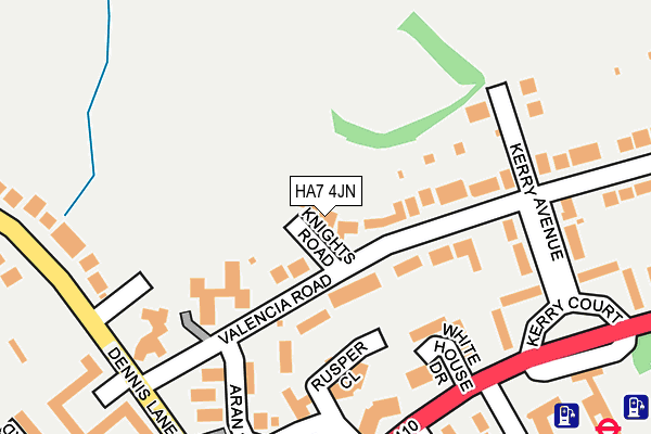 HA7 4JN map - OS OpenMap – Local (Ordnance Survey) HA7 4JN map - OS OpenMap – Local (Ordnance Survey)